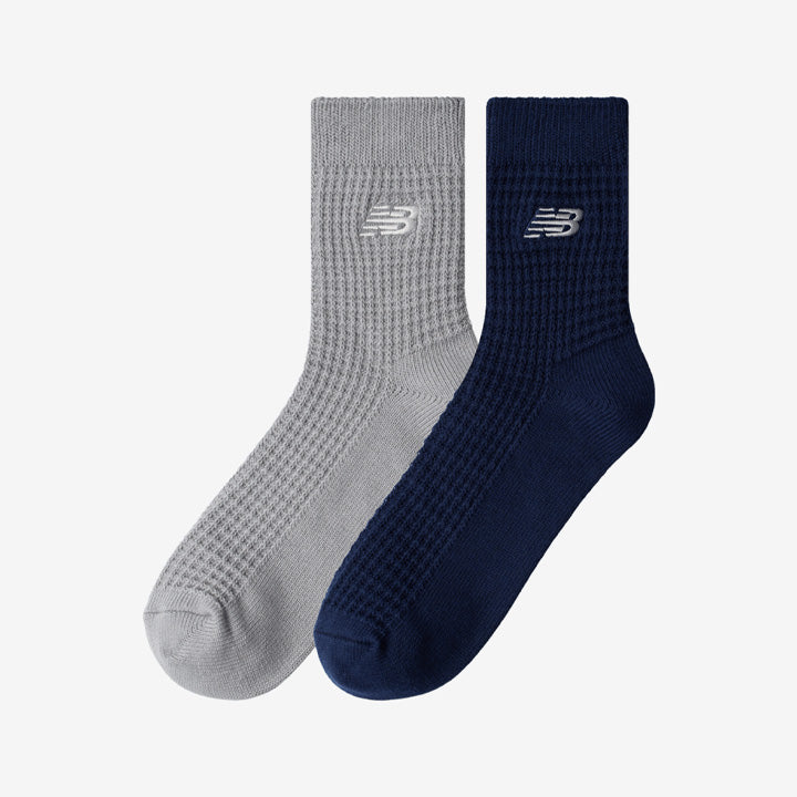 New Balance Waffle Ankle Sock 2 Pack 'Blue'